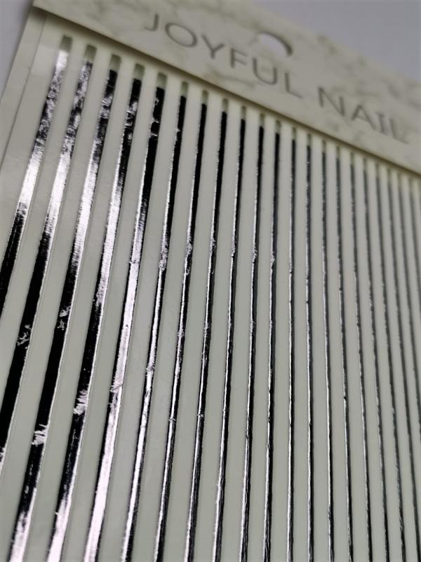 Sticker LINEAS PLATEADAS DE GEL