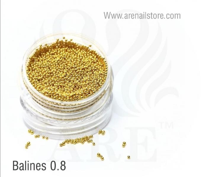 Microbalines / Caviar  0.8 mm de Grosor 3gm Dorado