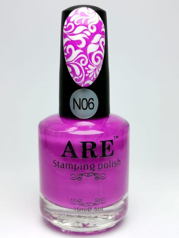 N07 Stamping Polish Morado Neon