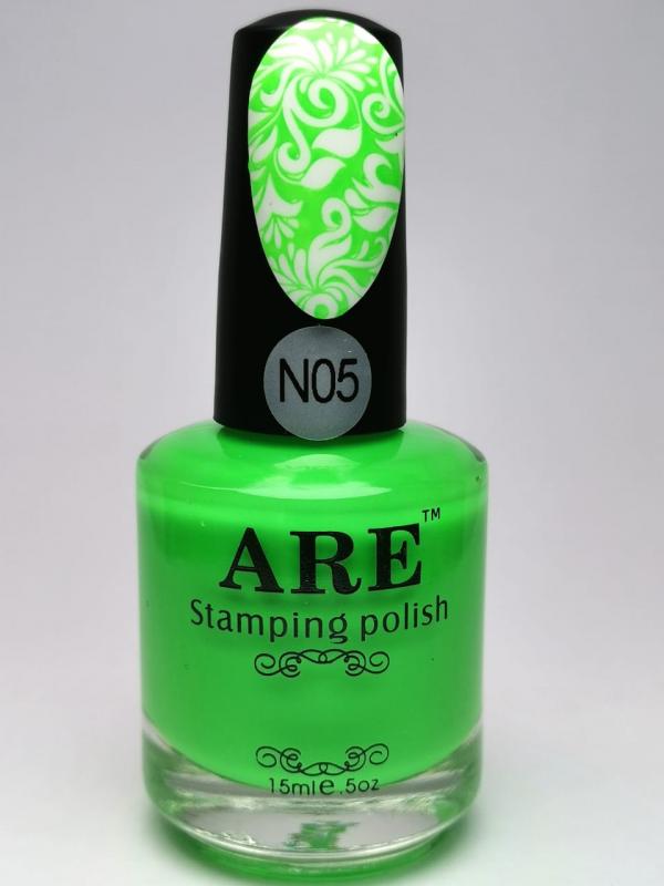 N05 Stamping Polish Verde Neon