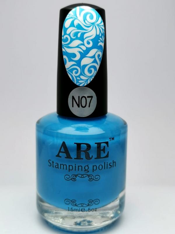 N07 Stamping polish Celeste