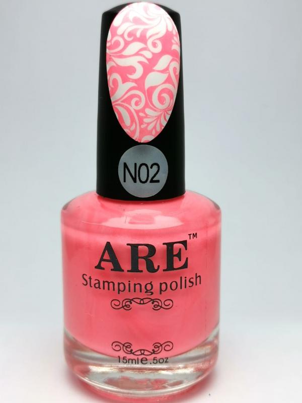 N02 Stamping polish Coral