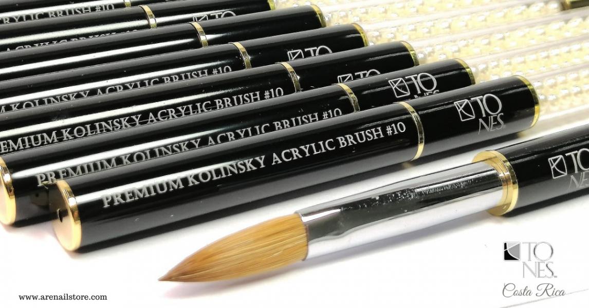 Premium Kolinsky Acrylic Brush # 10, Pincel aplicacion acrilico