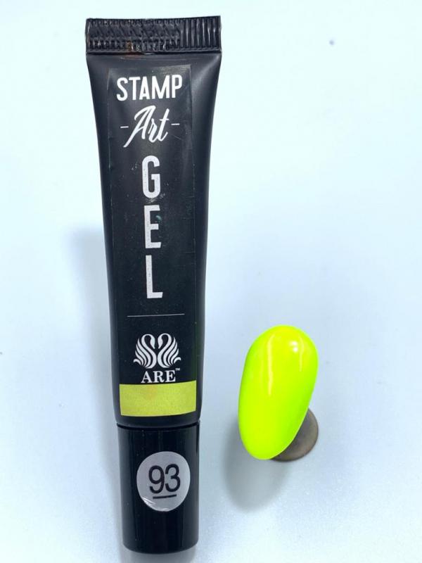 Stamping Painting Gel Amarillo Neon  # 93