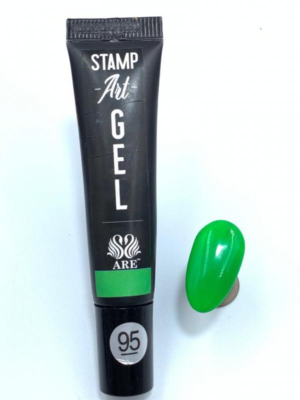 Stamping Painting Gel Verde Neon # 95
