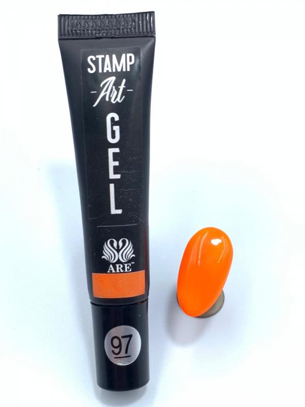 Stamping Painting Gel Naranja Neon # 97