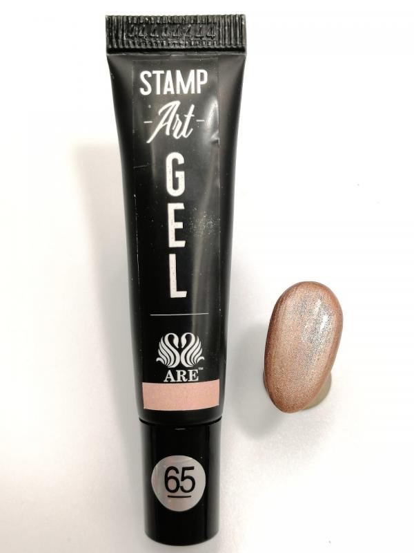 Stamping Painting Gel Oro Rosa # 65