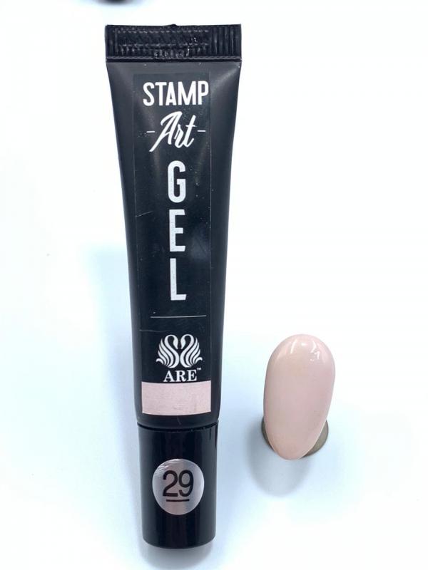 Stamping Painting Gel Rosa Nude # 29