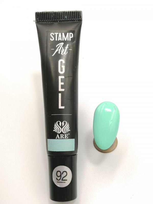 Stamping Painting Menta Pastel  #92