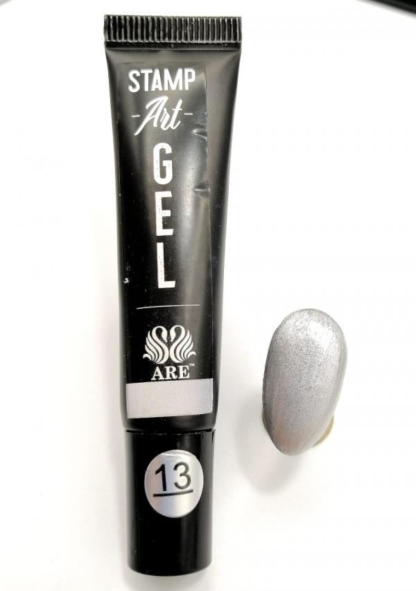 Stamping Painting Plateado Liso #13