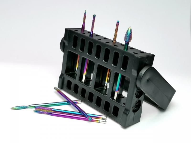 Base Plastica para guardar puntas Negro