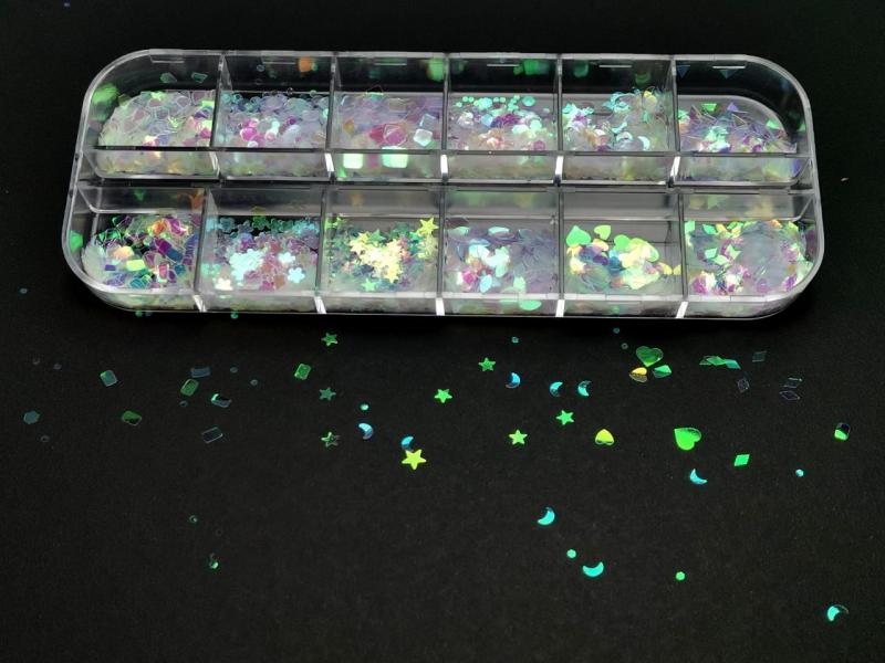 Caja decorativa para encapsular irisdecente