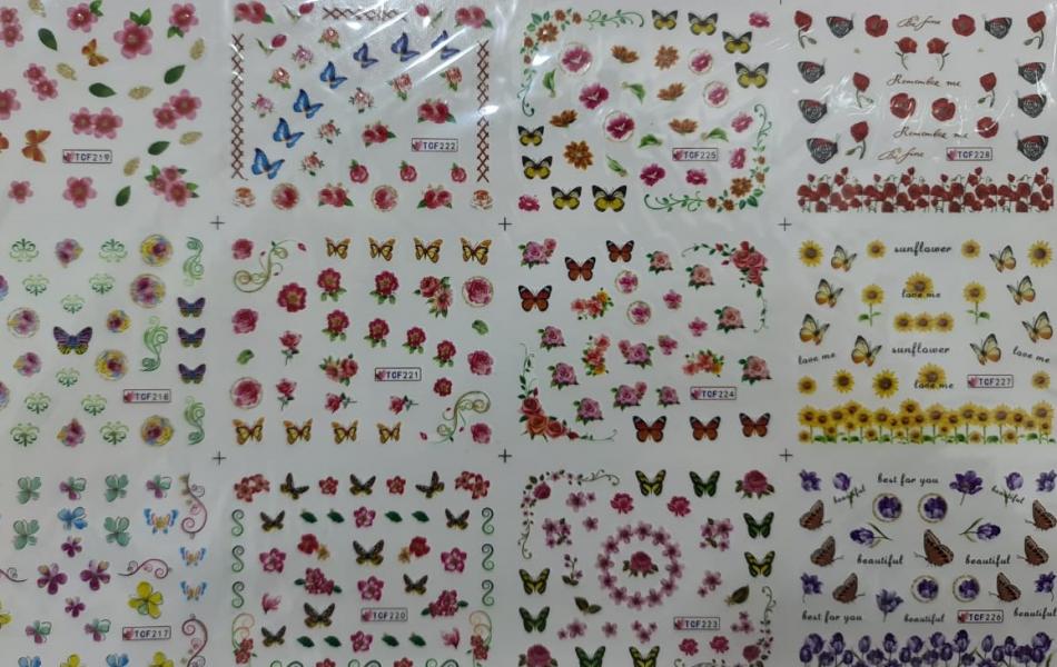 STICKER DE GEL E578-588 MARIPOSAS