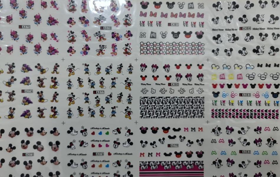 Decal A373-A384 MICKEY Y MINIIE