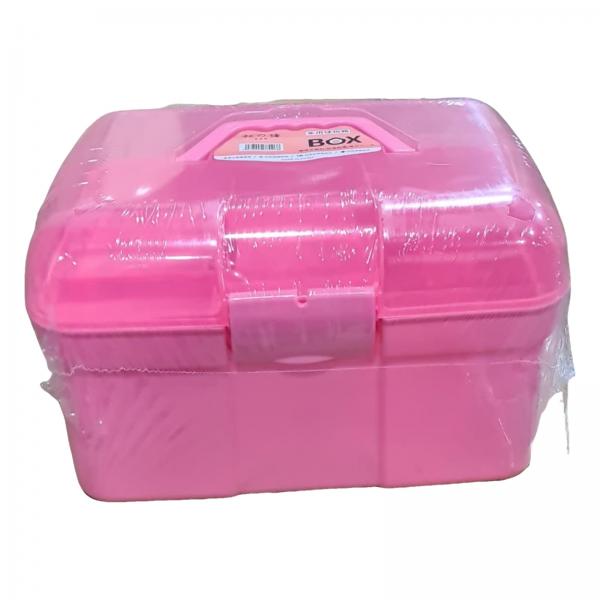 caja maquillaje para transportar rosada