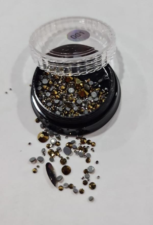 cristales dorados mixtos