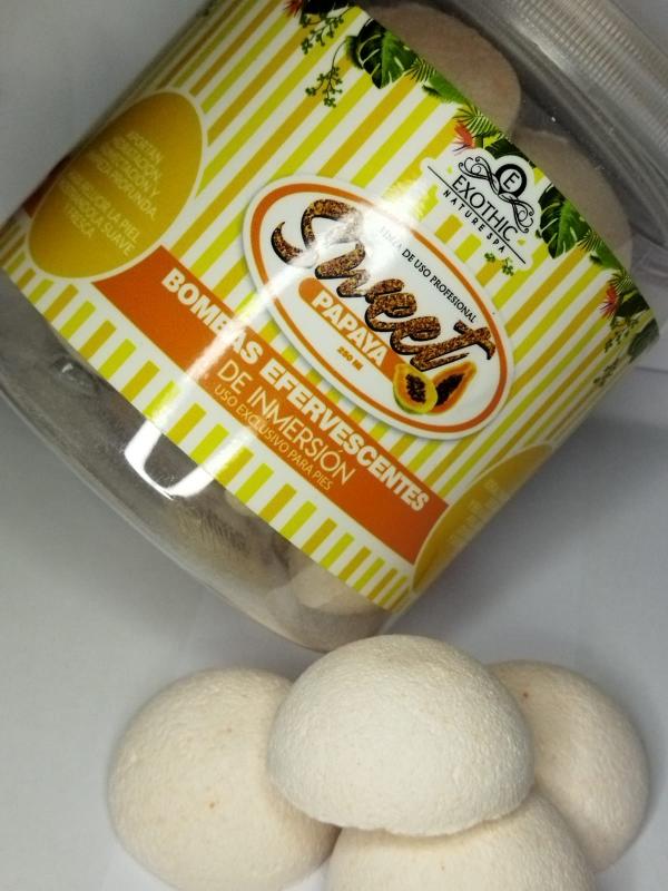 BOMBAS EFERVECENTES papaya