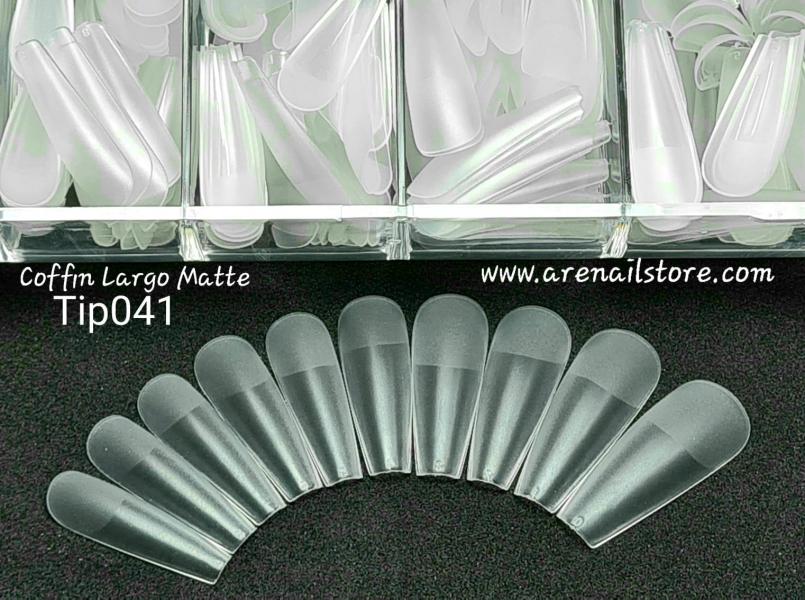 TIP DE GEL  X COFFIN  LARGO MATTE