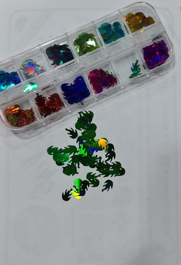 Caja DECORACION LLAMAS COLORES VARIOS