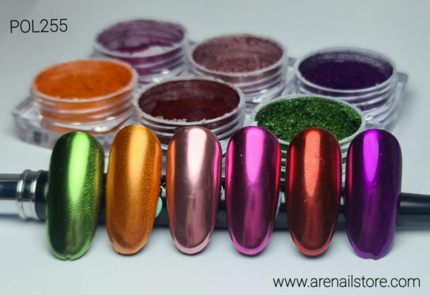 Caja de efecto espejo 6 colores orange