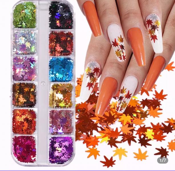 Caja decorativa hoja de oro de  oto&ntilde;o