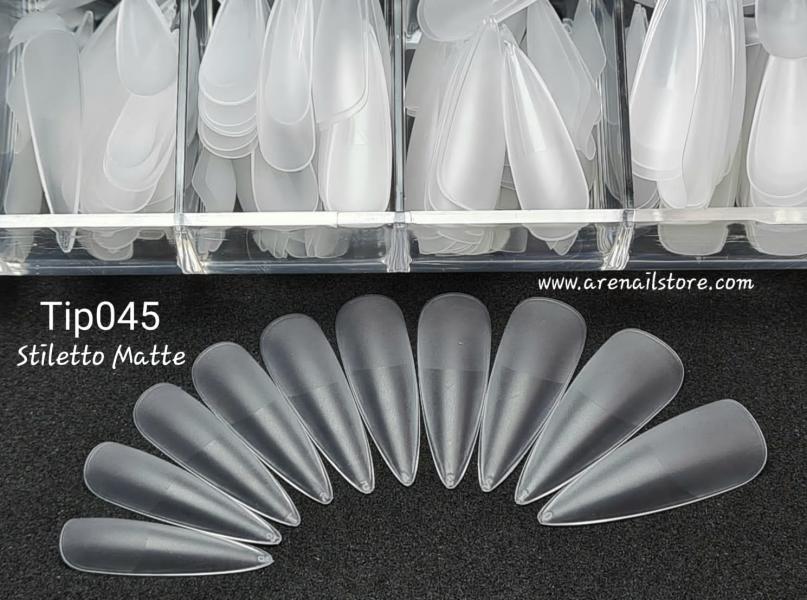 E147- TIP DE GEL  X  stiletto  MATTE