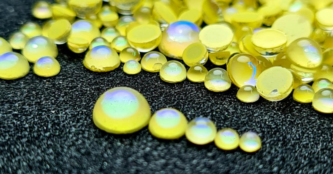 Cristales tipo perla AMARILLO