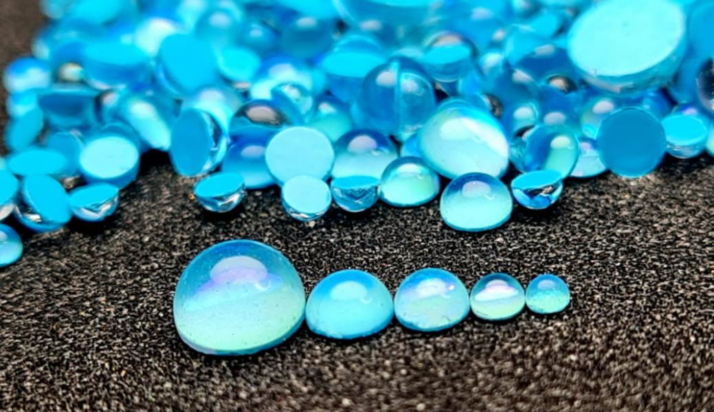 Cristales tipo perla TURQUEZA