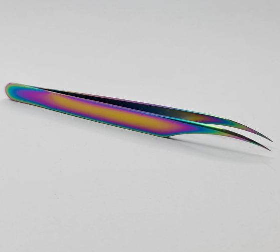 Pinza Cromada Para Cejas curva cromada cromada