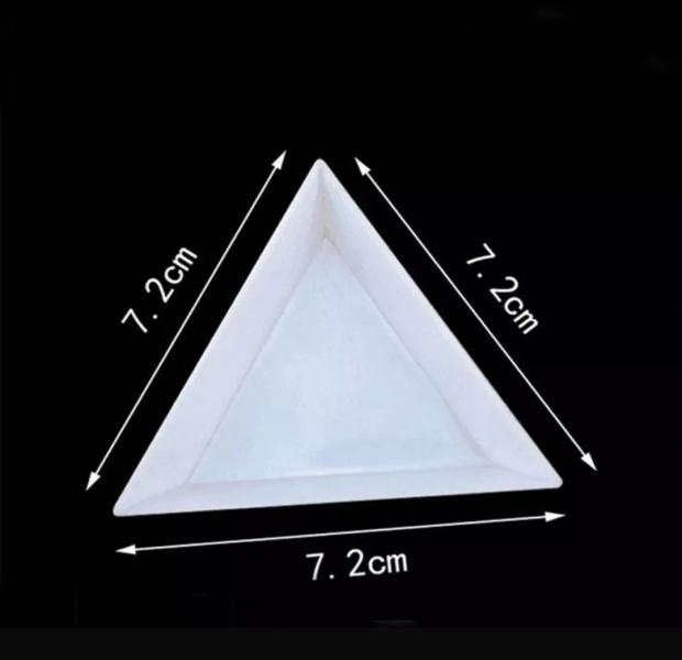 Charola triangulo Blanco