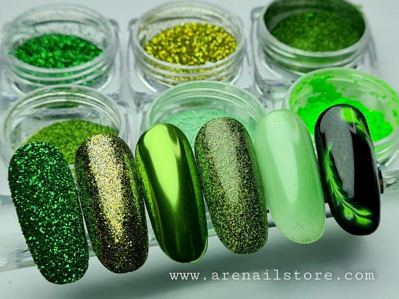 Caja de efectos de 6 colores verde