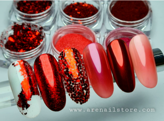 Caja de efectos de 6 colores rojo