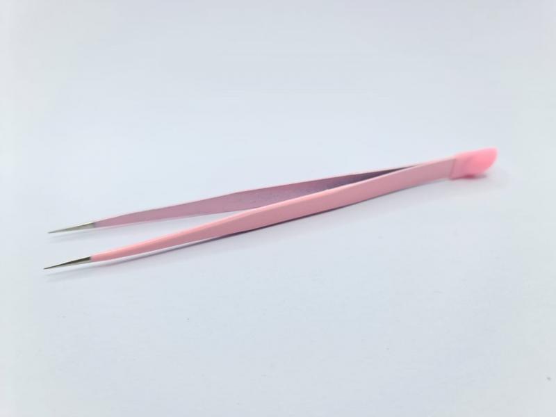 pinza para  cristales rosada