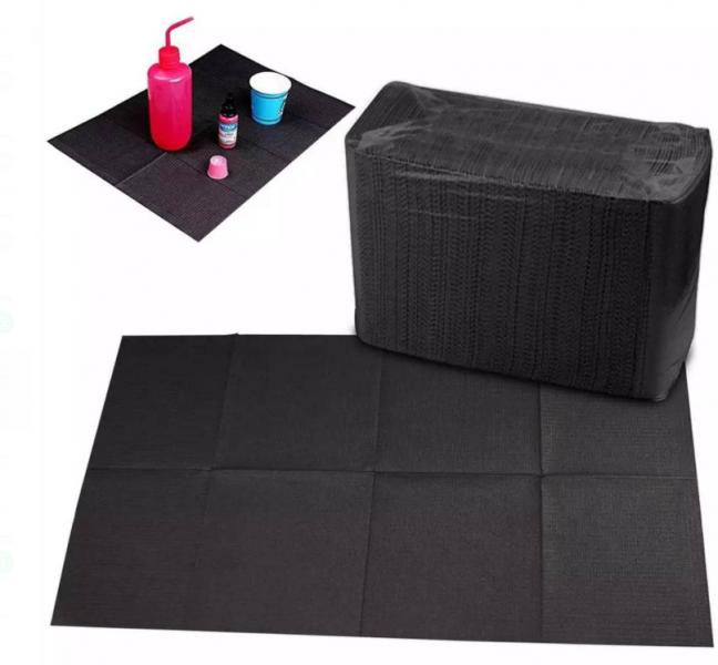 40 Servitoalla NEGRO tipo mantel resistente (Paquete Peque&ntilde;o)