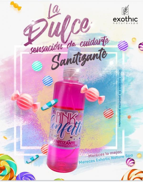 SANITIZANTE AROMA PINK CONFFETI
