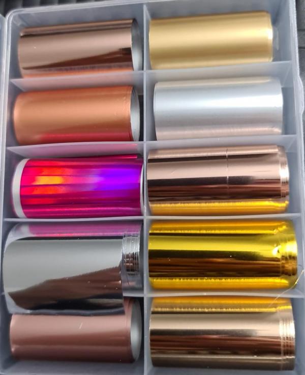 Caja de Foil Lisos metalicos