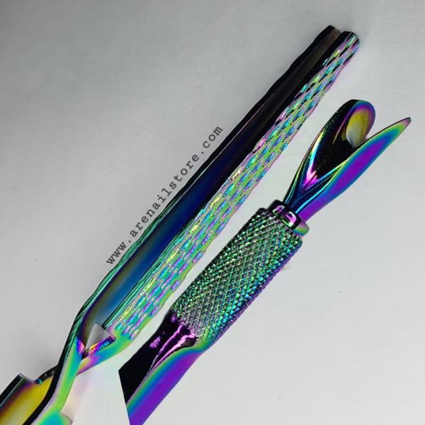 Pinza  curva C para Estructura CROMADA