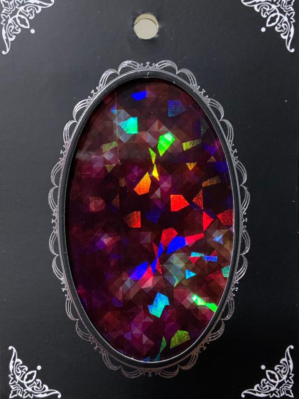 sticker lamina de vidrio, hologrfafica