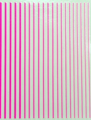 Sticker LINEAS NEON FUCSIA  DE GEL