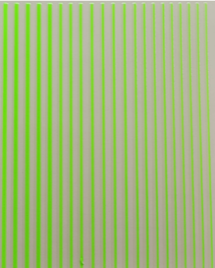 Sticker LINEAS VERDE NEON  DE GEL