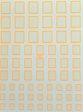 Sticker CUADROS naranja  765
