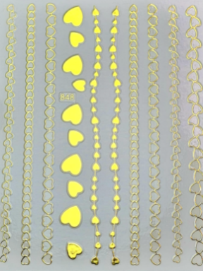 Sticker cadena de corazones 848