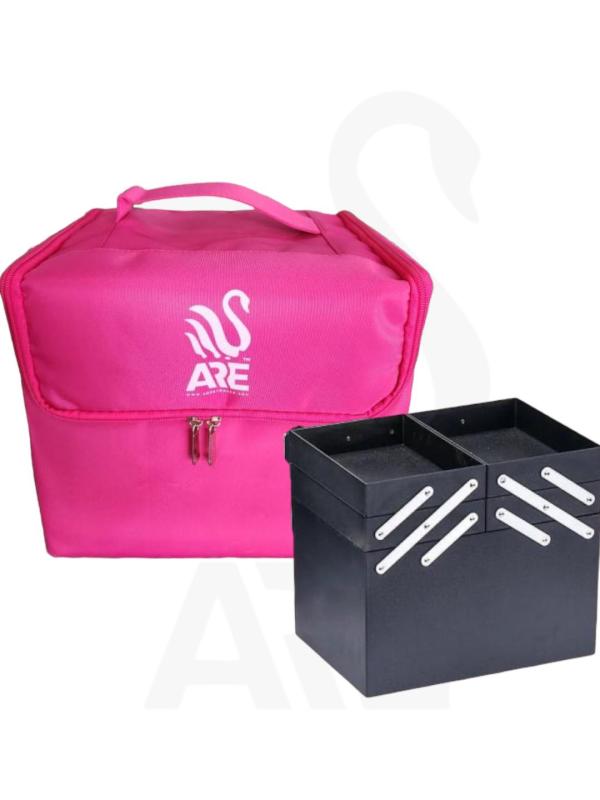 Maleta  o caja ROSADA PARA COSMETICOS