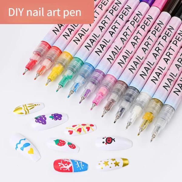 12 LAPIZ DE PINTURA ACRILICA (punta fina)