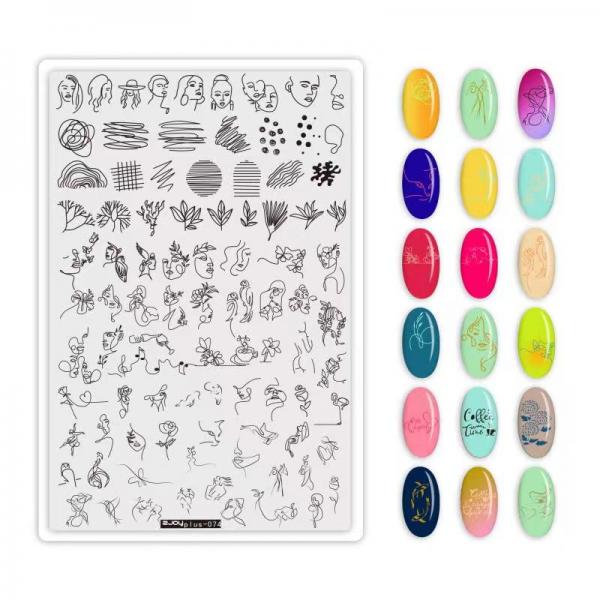 Placa linea caras  2 JOY PLUS 074