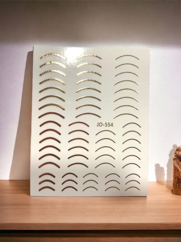 Sticker GEL ORO ROSA JO 554 CUTICULA