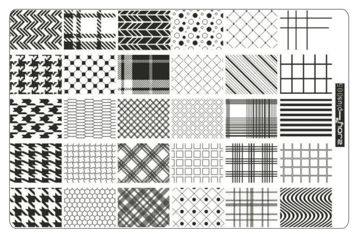 Placa Rectangular Grande 2 JOY PLUS 005 lineas