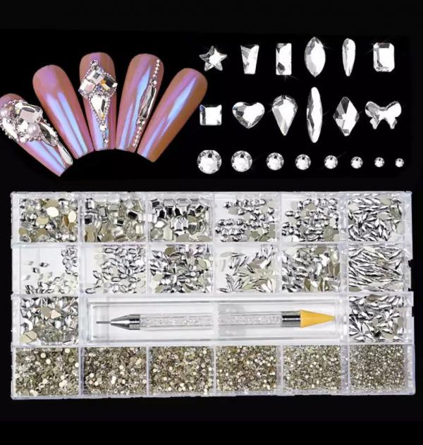 Caja de cristales con katana