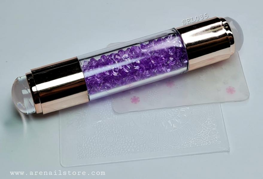 Sello morado mini de lujo XS