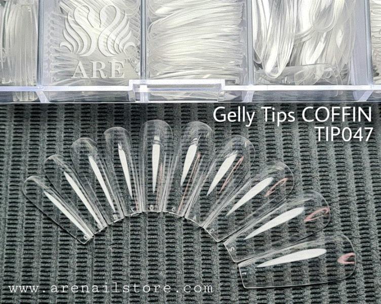 GELLY TIPS COFFIN LARGO 480 PCS